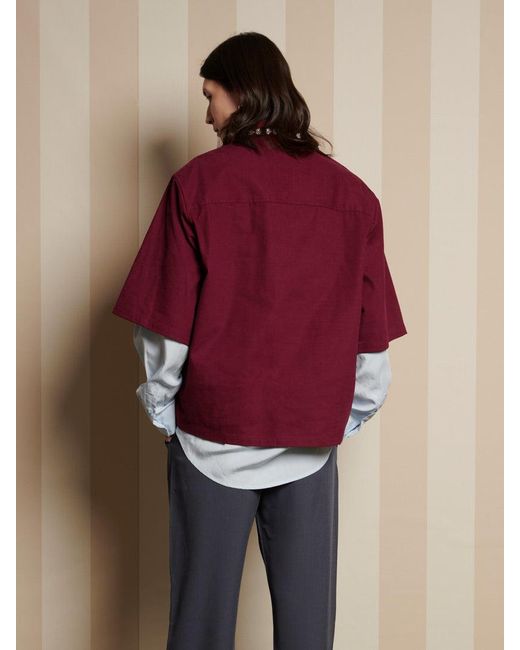 Sister Jane Red Joseph Gem Boxy Shirt