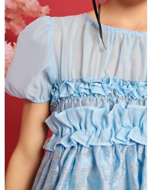 Sister Jane Red Dream Brooke Organza Mini Dress