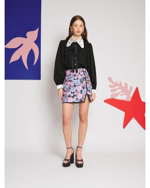 Sister Jane Black Margaux Bow Blouse