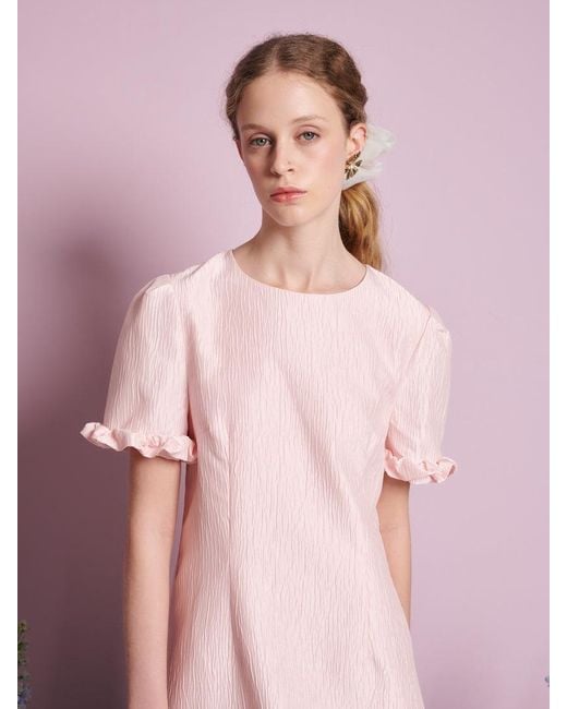 Sister Jane Pink Harebell Ruffle Mini Dress