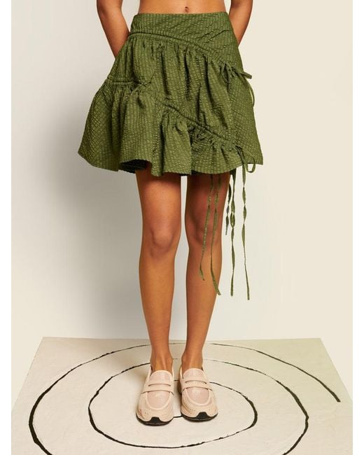 Sister Jane Green Ghospell Maz Ruched Mini Skirt