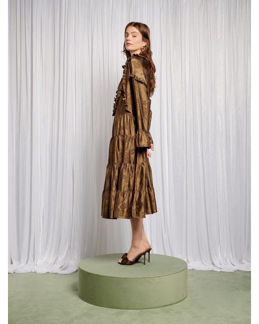Sister Jane Multicolor Helen Bib Jacquard Midi Dress