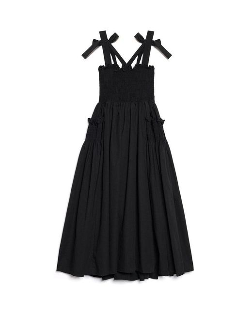 Sister Jane White Dream Heartstrings Cross Straps Midi Dress