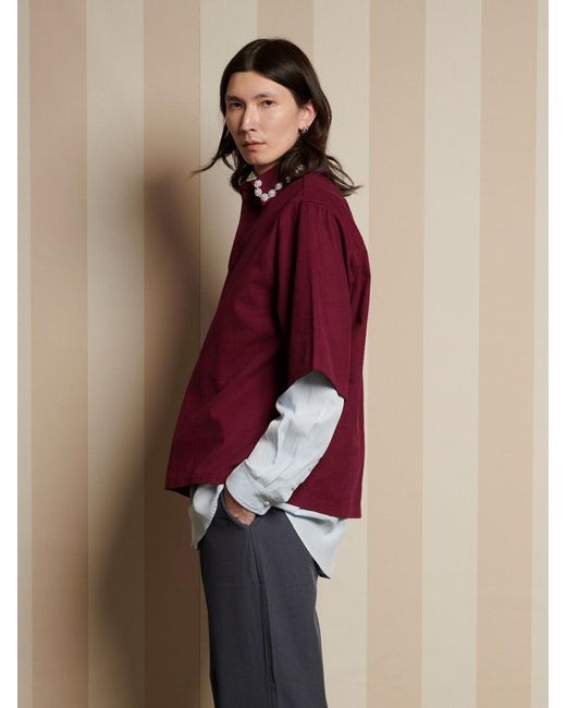 Sister Jane Red Joseph Gem Boxy Shirt