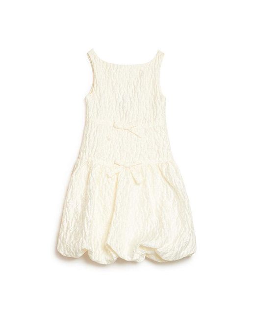 Sister Jane White Dream Vitsippa Jacquard Bubble Dress