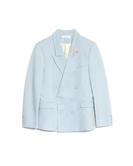 Sister Jane Blue Evander Double Breasted Blazer