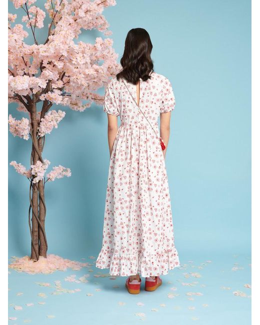 Sister Jane Blue Doodle Bloom Midi Dress