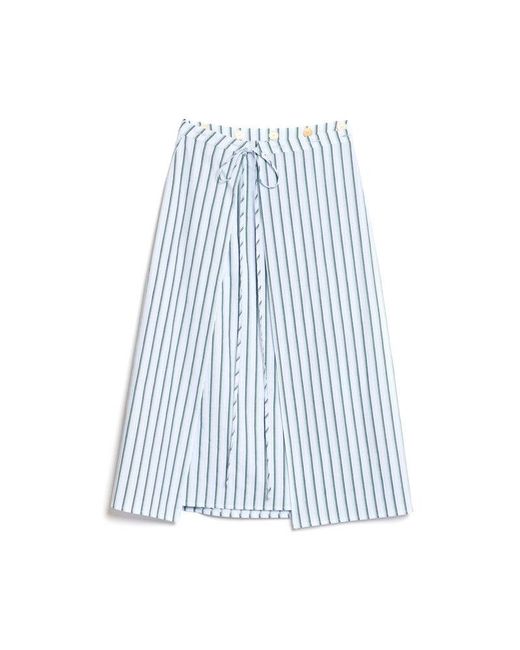Sister Jane Blue Ghospell Saafiya Striped Midi Skirt
