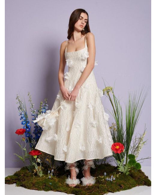 fitted lace wedding dress Stine Goya Long Sleeve Voluminous Dress Ditzy Petunia main image 1