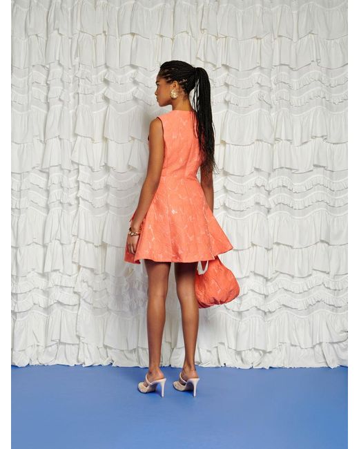 Sister Jane Multicolor Dream Tangerine Jacquard Mini Dress