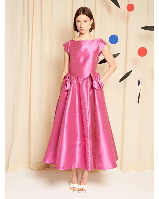 Sister Jane Pink Dream Amelie Open Back Midi Dress