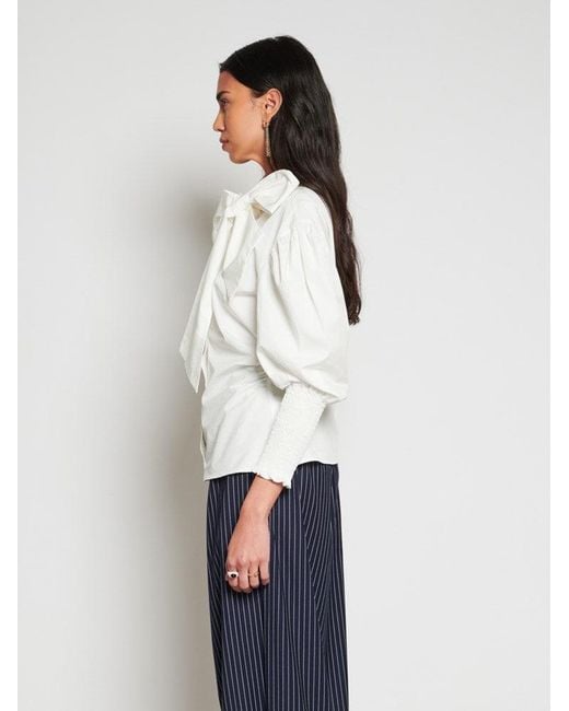 Sister Jane White Ghospell Vittoria Bow Blouse