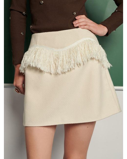 Sister Jane Green Ghospell Soliha Fringe Skirt