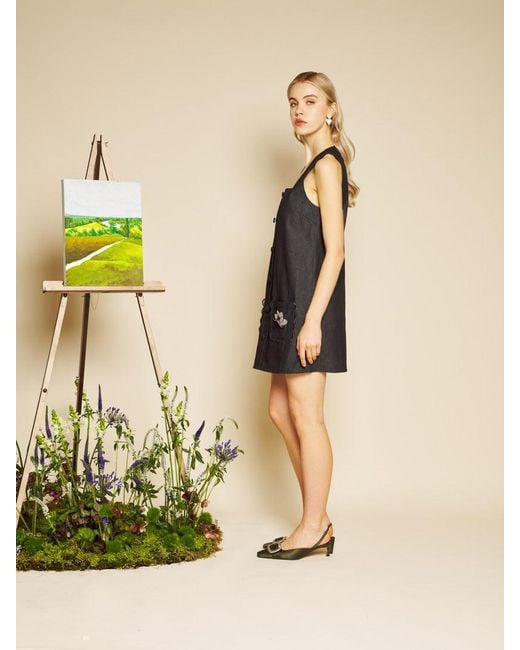 Sister Jane Natural Rosemary Denim Mini Dress