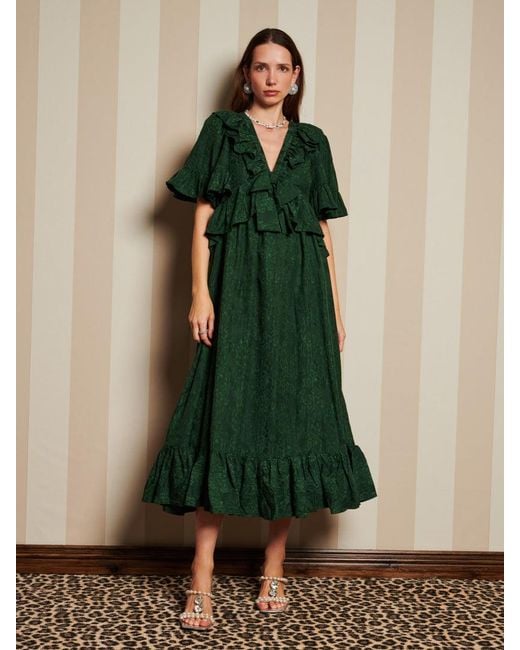 Sister Jane Green Dream Vanity Jacquard Maxi Dress