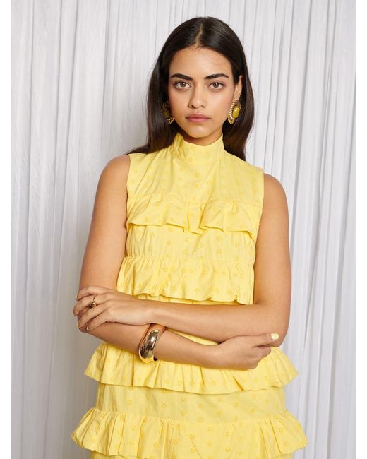 Sister Jane Yellow Lola Blossom Mini Dress