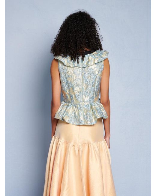 Sister Jane Dream Bluebell Jacquard Bow Top