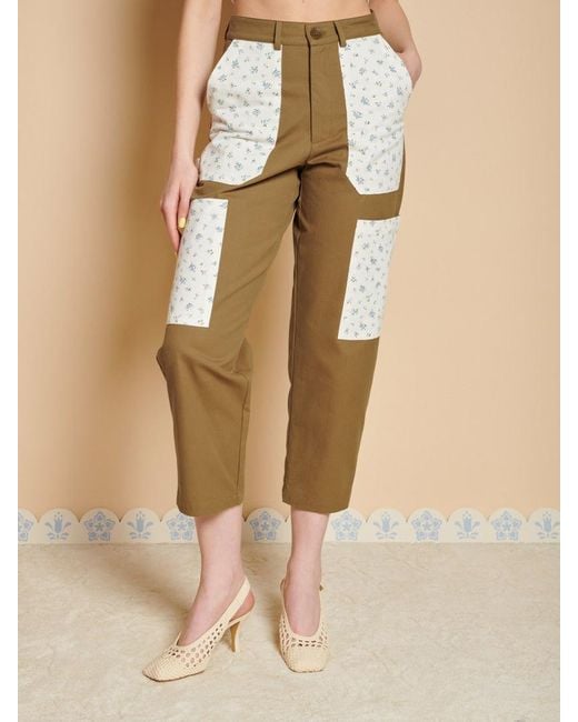 Sister Jane Natural Folke Patch Trousers