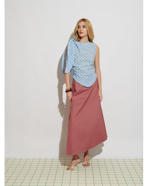 Sister Jane Blue Ghospell Farah Polka Dot Top