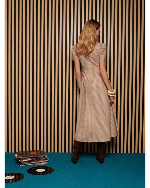 Sister Jane Brown Ghospell Rita Check Midi Dress