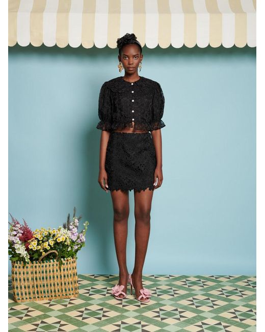 Sister Jane Green Dream Peach Flower Blouse