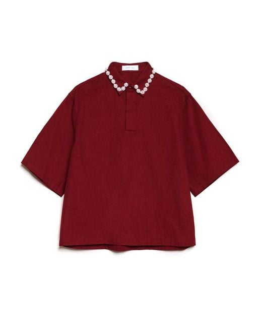 Sister Jane Red Joseph Gem Boxy Shirt