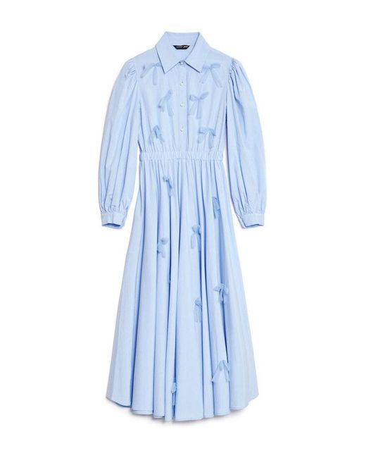 Sister Jane Blue Maggie Bow Midi Dress