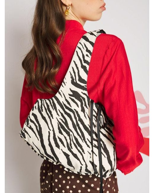 Sister Jane Red Nuit Zebra Bow Bag