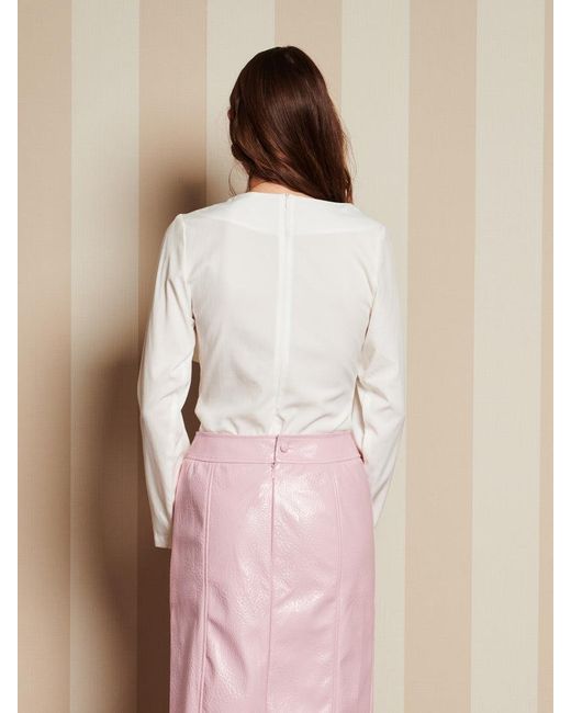 Sister Jane Natural Dream Lantern Bow Blouse