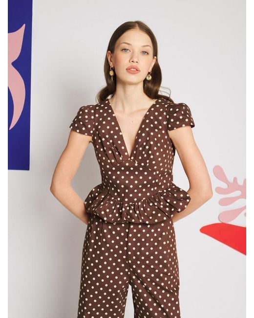 Sister Jane Multicolor Arles Polka Dot Top