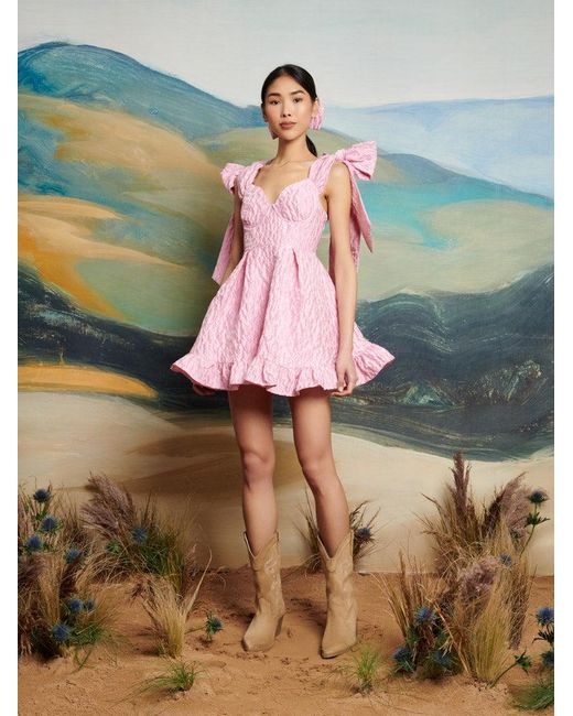 希少✨sister jane Albie Jacquard Bow Dress Abby Jacquard Bow Dress – Sister Jane