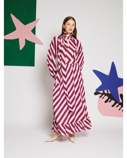 Sister Jane Pink Menton Stripe Maxi Dress