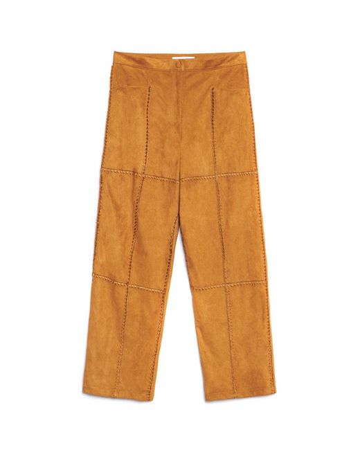 Sister Jane Green Clay Patchwork Trousers