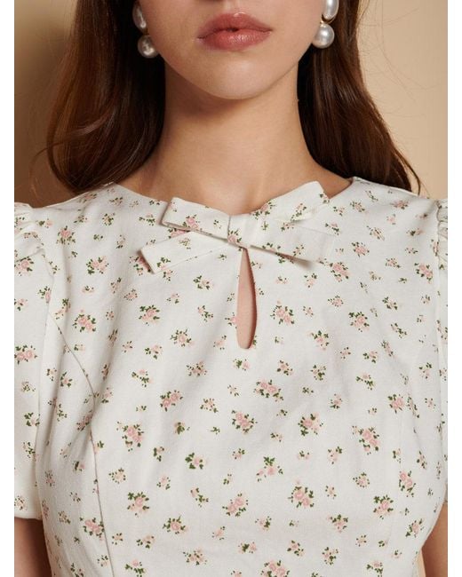Sister Jane Natural Elin Ditsy Mini Dress