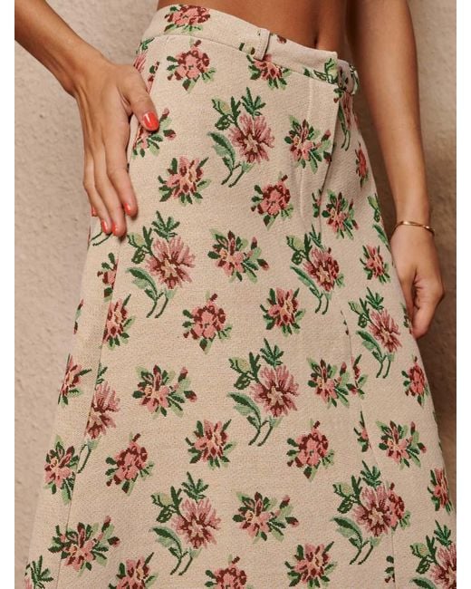 Sister Jane Brown Ember Tapestry Midi Skirt