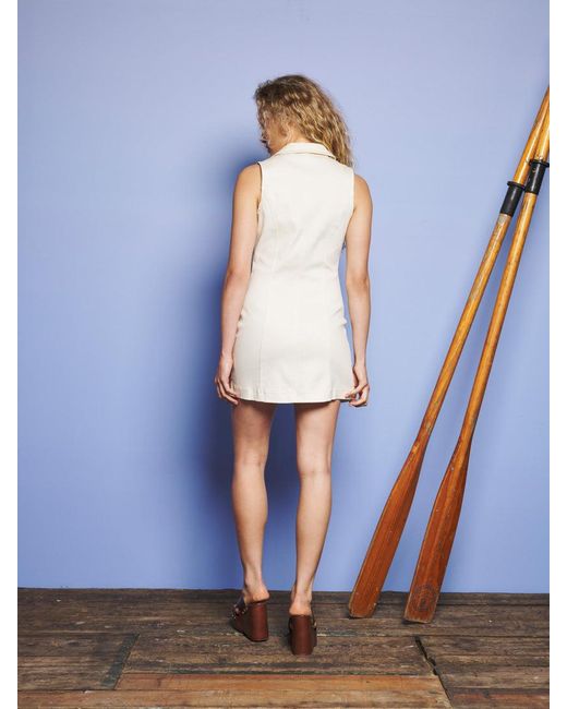 Sister Jane White Bay Denim Mini Dress