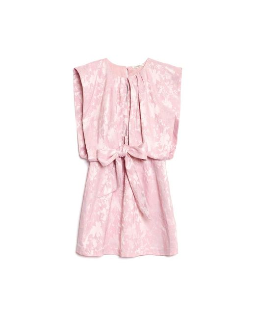 Sister Jane Pink Ghospell Mariam Jacquard Mini Dress