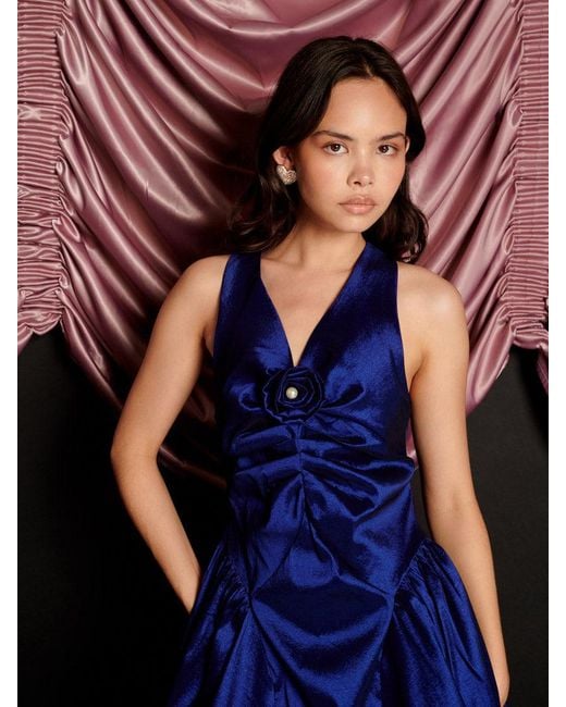 Sister Jane Black Marylin Taffeta Mini Dress