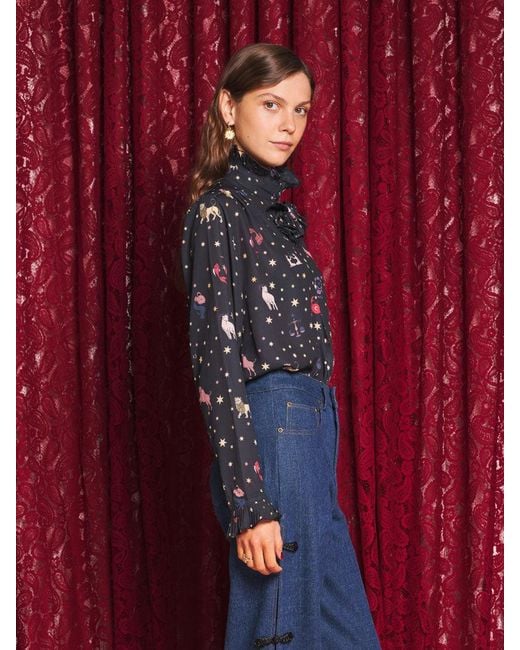 Sister Jane Red Tarot Reader Blouse