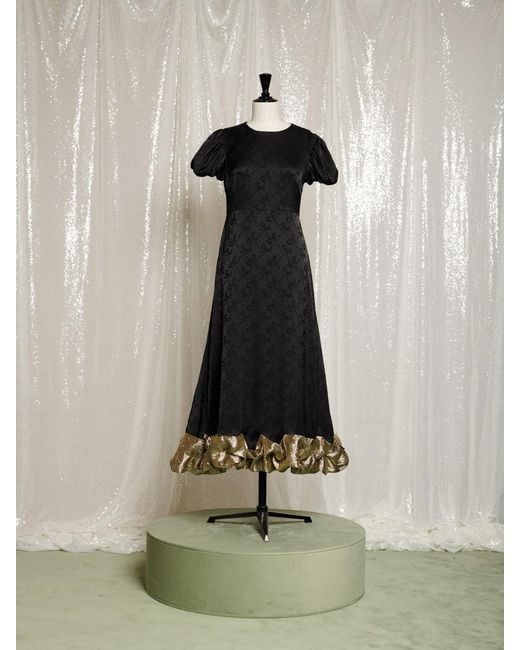 Sister Jane Multicolor Gilded Ruffle Midi Dress
