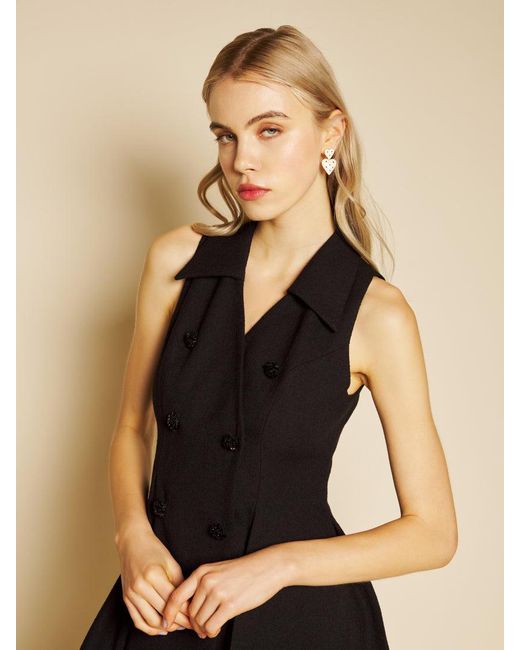 Sister Jane Black Hélène Boucle Mini Dress