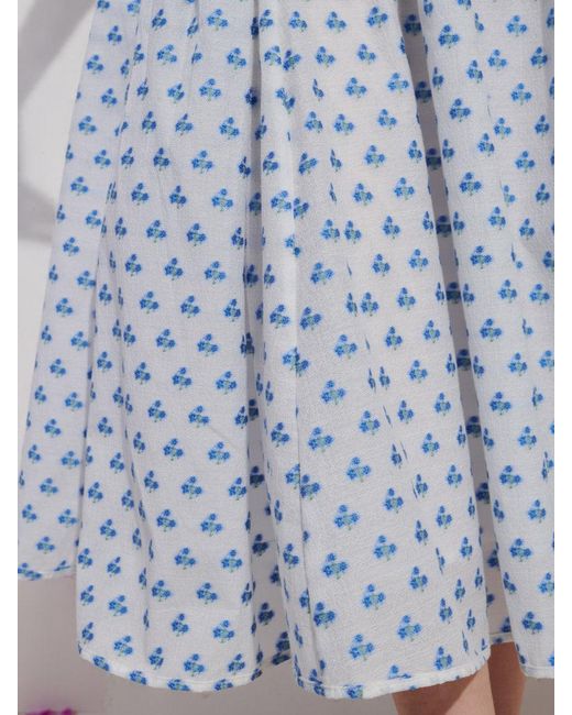 Sister Jane Blue Dream Sea Salt Jacquard Midi Skirt