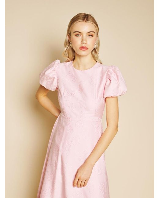 Sister Jane Pink Palette Jacquard Midi Dress
