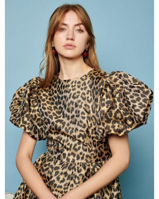 Lola Leopard Jacquard Dress ゆりさ Sister Jane Lola Leopard Jacquard Dress in Blue | Lyst
