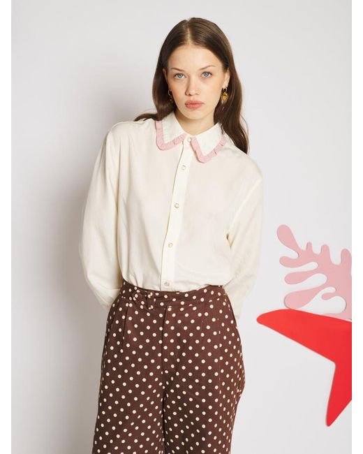 Sister Jane White Théodore Ruffle Shirt