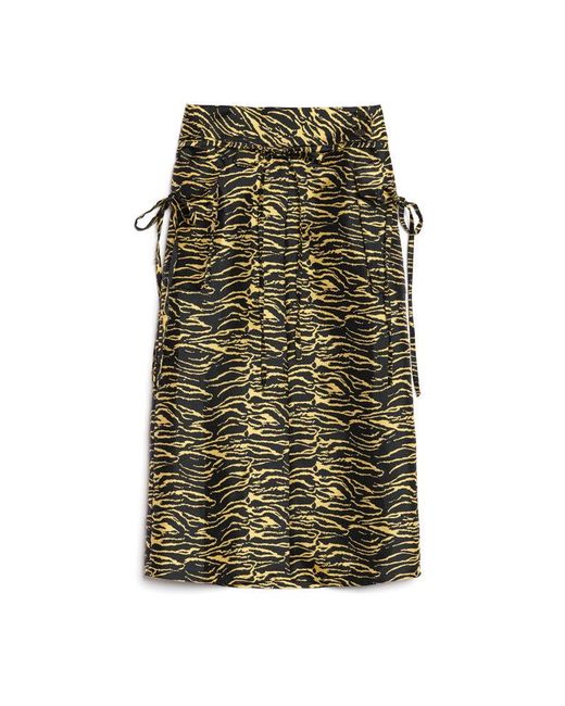 Sister Jane Green Ghospell Bonnie Zebra Midi Skirt