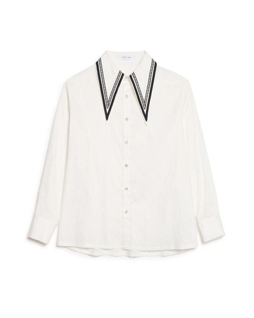 Sister Jane Blue Kostas Trim Shirt