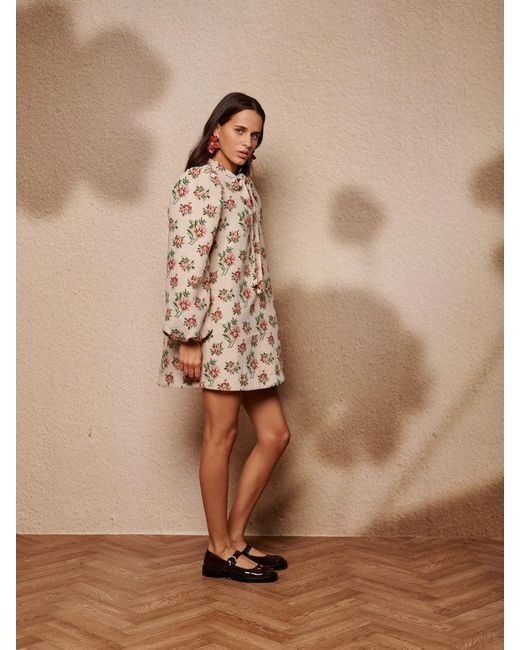 Sister Jane Brown Ember Tapestry Mini Dress