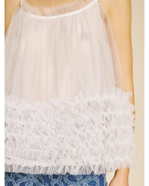 Sister Jane Blue Papillon Tulle Top