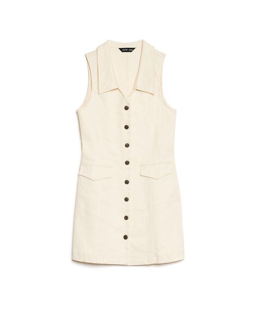 Sister Jane White Bay Denim Mini Dress